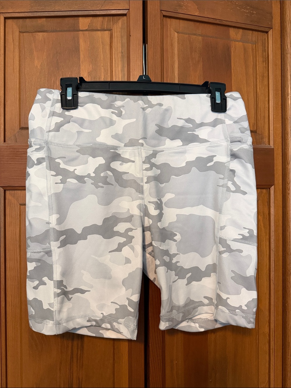Camo biker shorts
